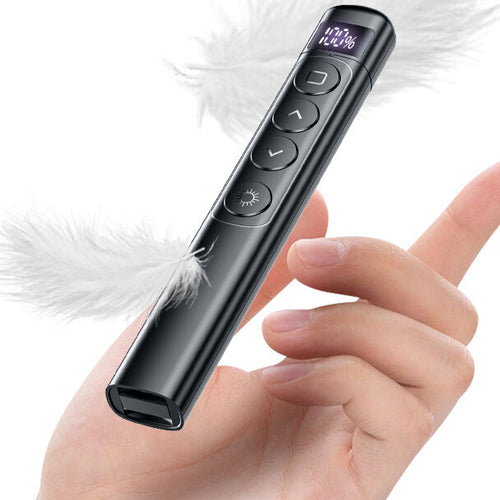 Telecomanda profesionala pentru prezentari PowerPoint, cu indicator laser integrat, distanta control 200-300m si distanta laser de 200 m
