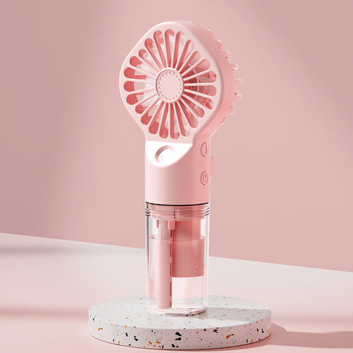 Ventilator Portabil cu Apă și Spray – Silențios, 4 Viteze
