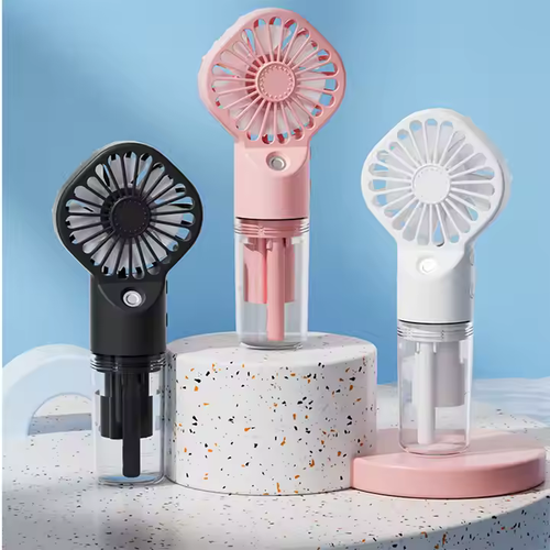 Ventilator Portabil cu Apă și Spray – Silențios, 4 Viteze